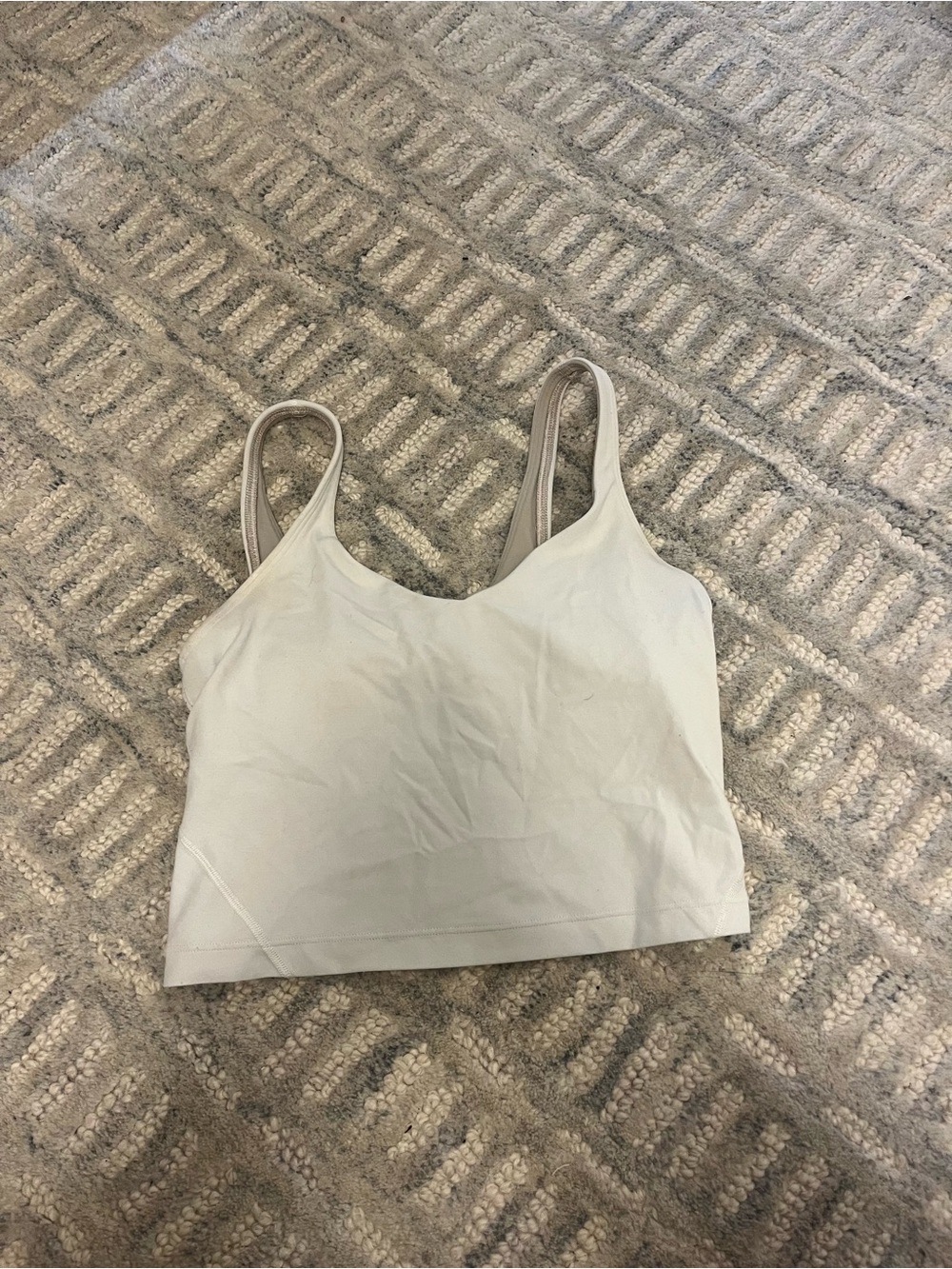 lululemon athletica Light Beige/Stone Crop Tank
